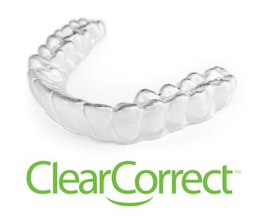 ClearCorrect invisible aligners tray and logo in Tampa, FL